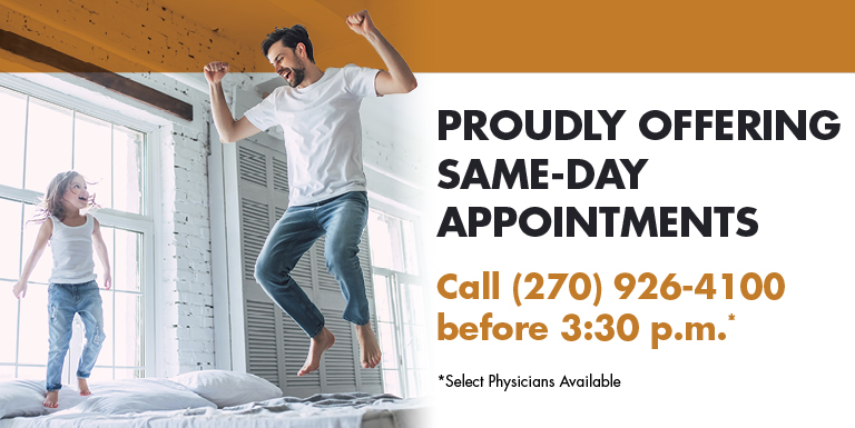Proudly Offering Same-Day Appointments